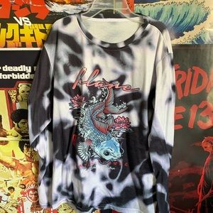 Vintage Asian style graphic sweater
